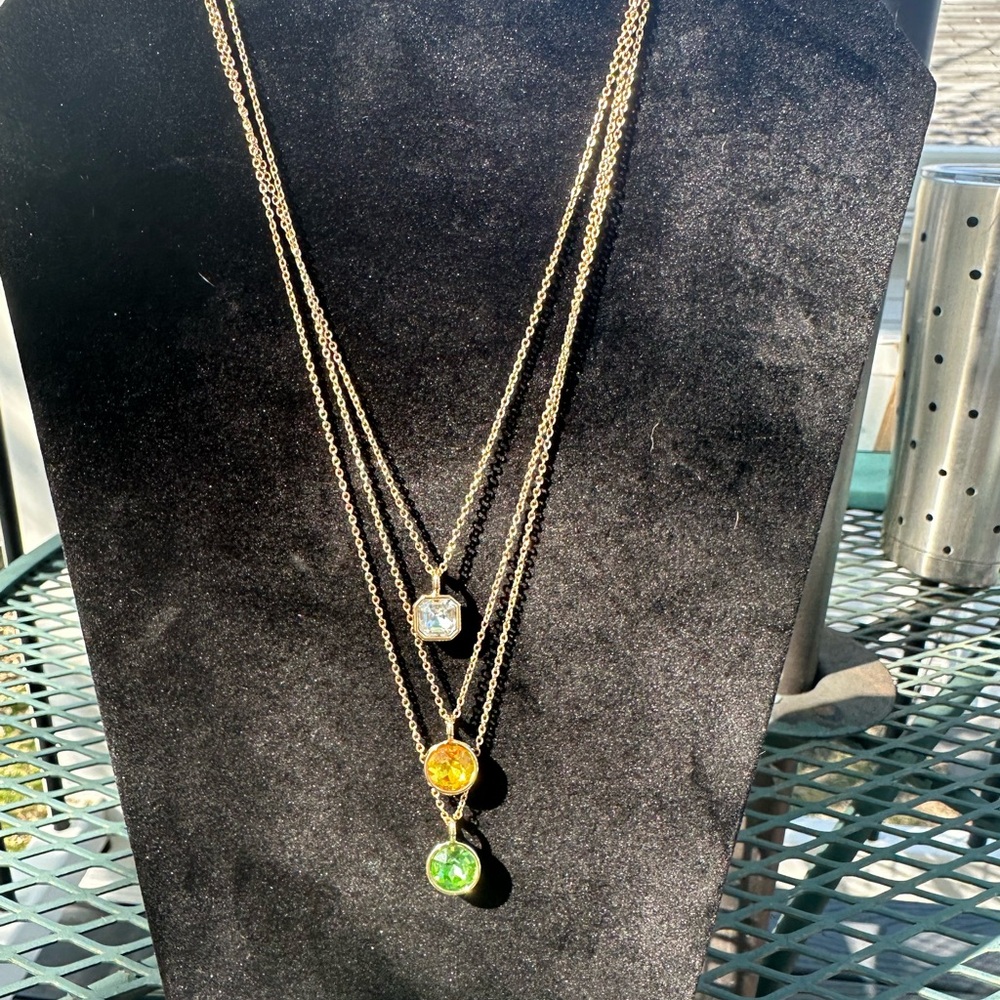 Park Lane Gold and Yellow Layered Necklace